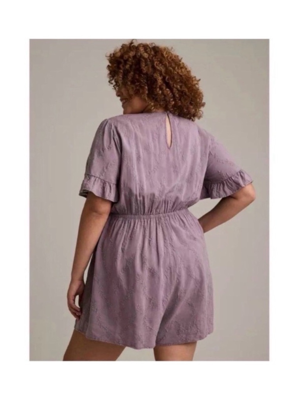 TORRID FESTI LILAC PURPLE CUT OUT ROMPER DRESS - Picture 5 of 10